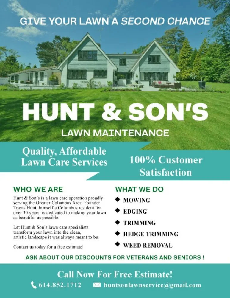 Expert yard maintenance in Columbus, OH - Hunt & Son's Lawn Maintenance