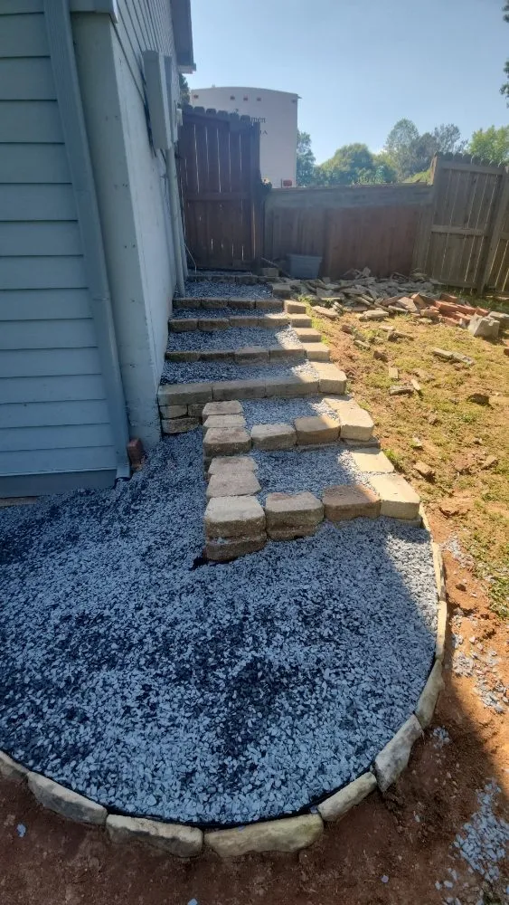 Custom residential landscaping in Auburn, GA by Hunter Stinchcomb