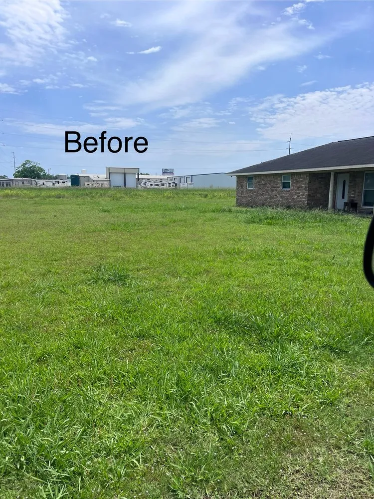 Custom landscape installation for beautiful yards in Basile, LA by Hunter’s Affordable lawn service