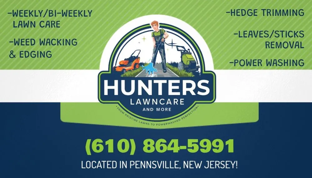Expert lawn mowing service for year-round maintenance in Pennsville, NJ by Hunters Lawncare and More
