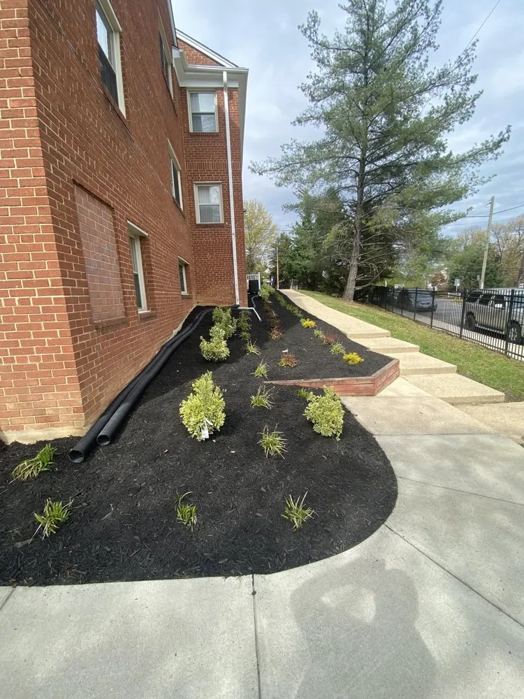 Affordable landscape installation in Germantown, MD by Hunter's Property Maintenance