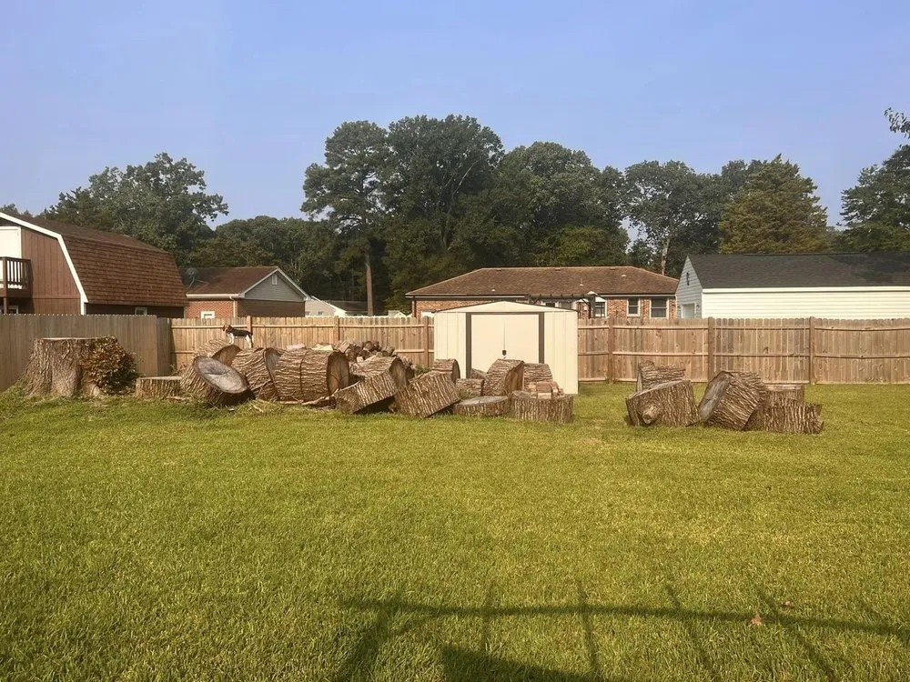 Reliable lawn care service for homes in Carrsville, VA by Hunter’s Tractor & Stump Grinding Services