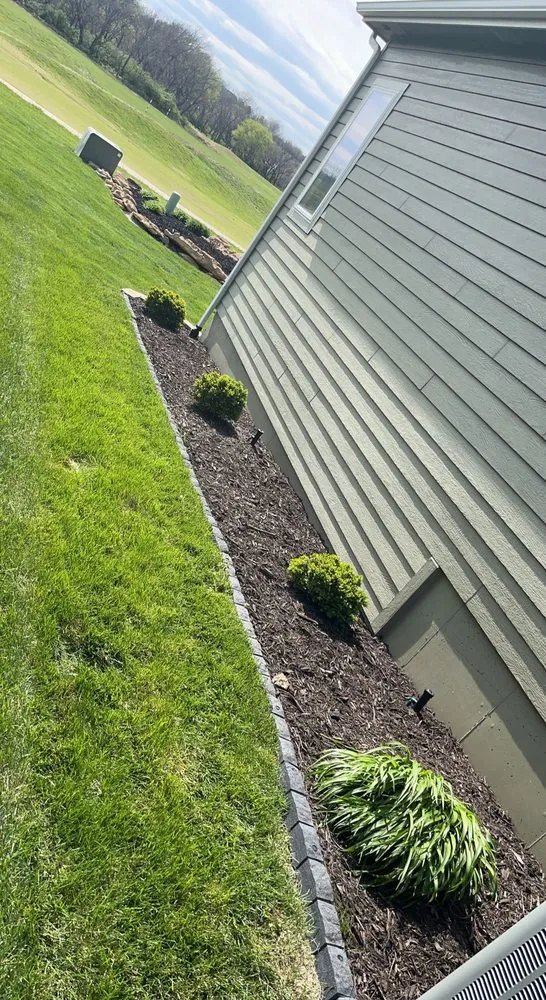 Local landscape installation in Topeka, KS by Hunter's Yard Maintenance