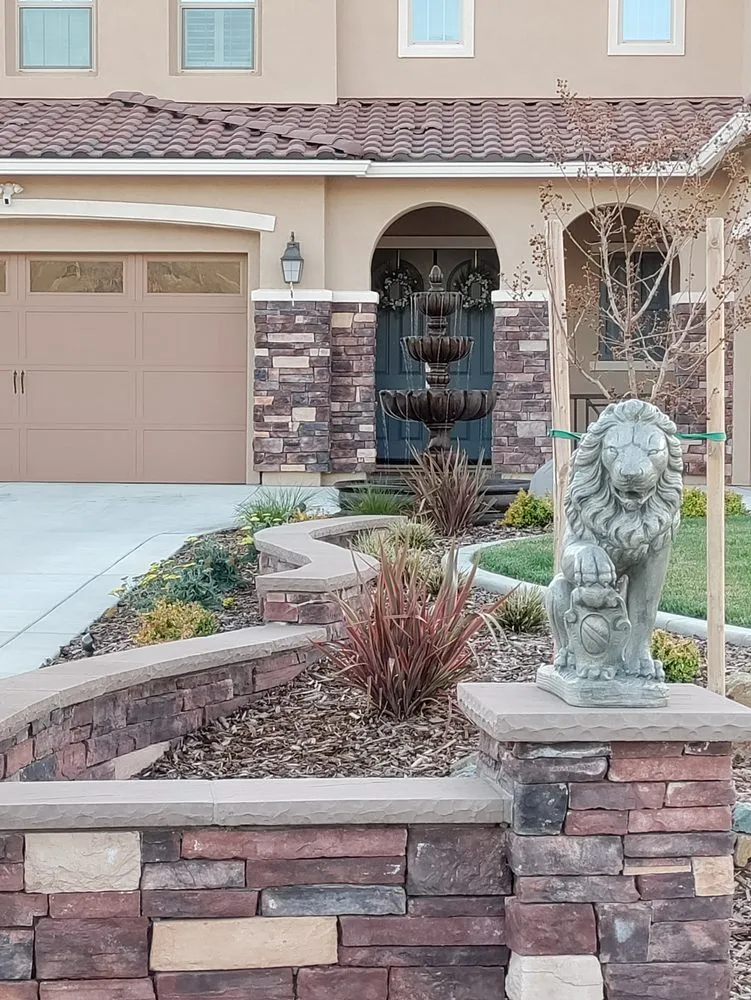 Custom landscape installation in Cameron Park, CA by Hunt's Landscaping