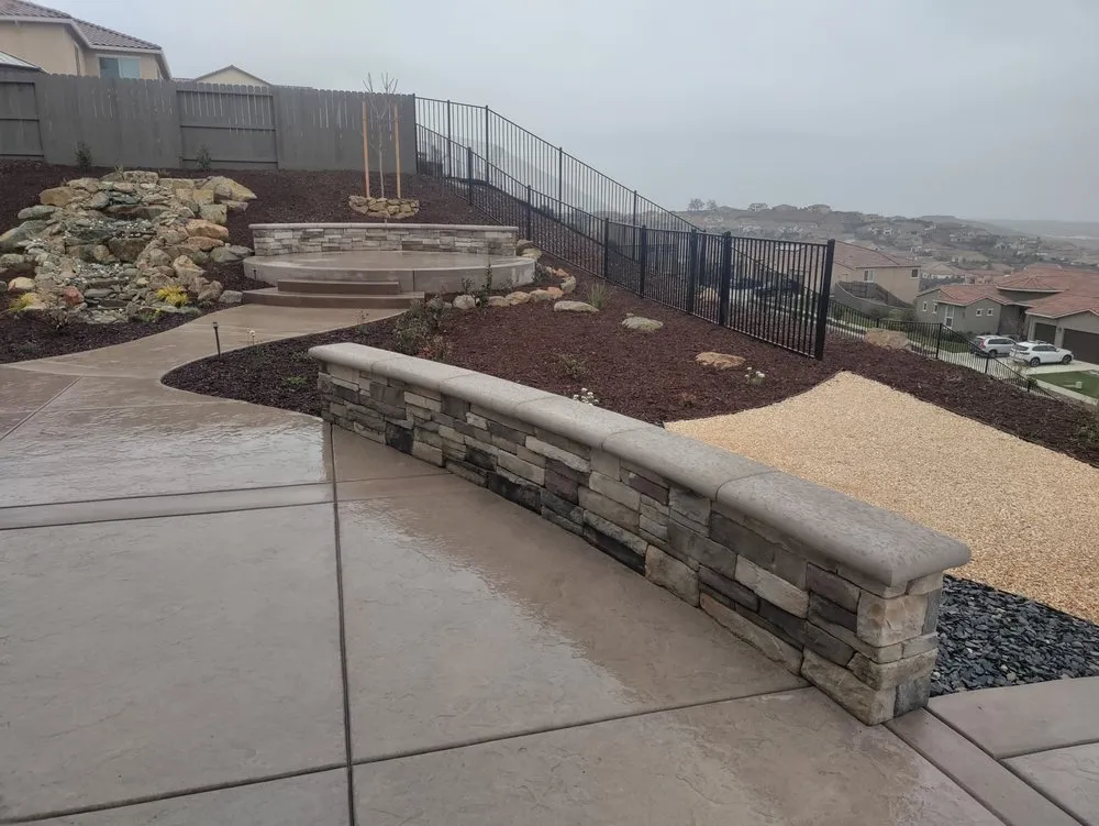 Custom landscape design in Cameron Park, CA by Hunt's Landscaping