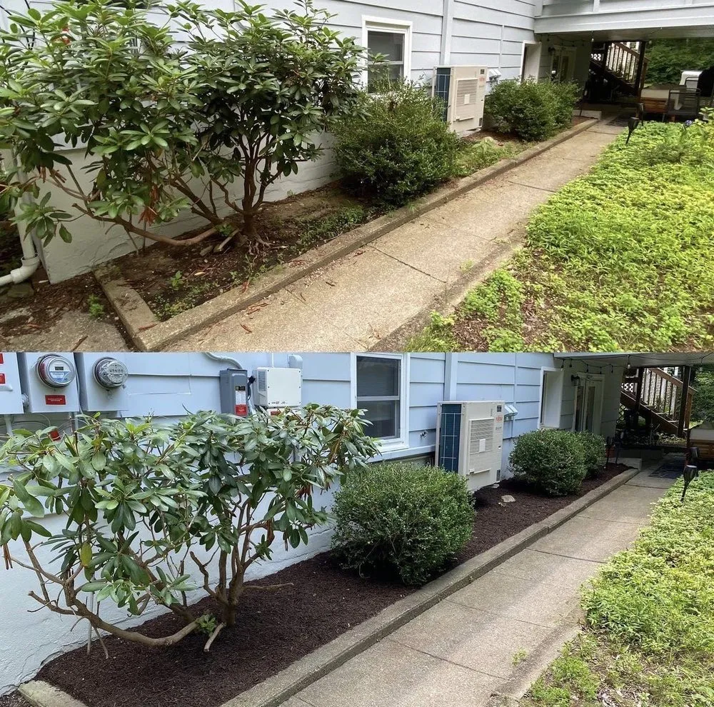Custom garden landscaping for year-round maintenance in Durham, NC by Hunt’s Lawn Care