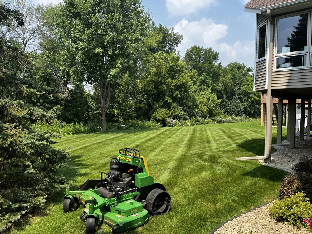 Custom lawn care service for beautiful yards in Elk River, MN by Hunt’s Lawn Care