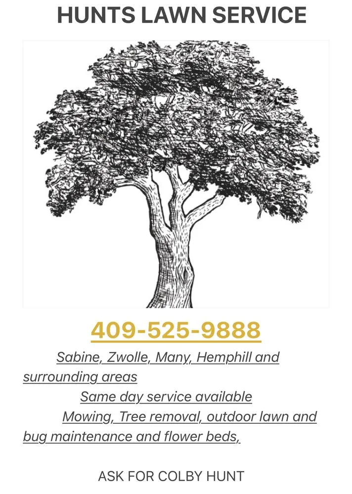 Trusted outdoor landscaping with custom design across Hemphill, TX - Hunt’s Lawn Service