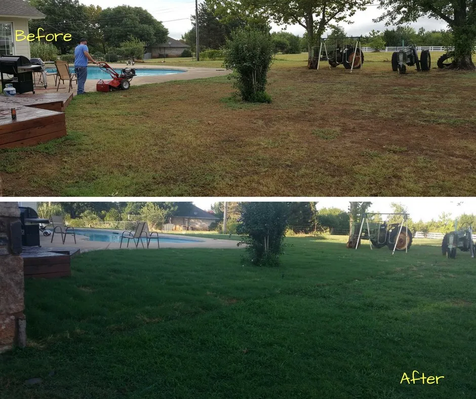 Professional outdoor landscaping in Guthrie, OK by Huskey Turf Solutions