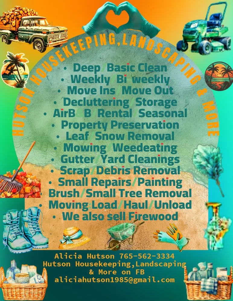 Reliable landscape design for homes in Rosedale, IN by Hutson Housekeeping, Landscaping and More