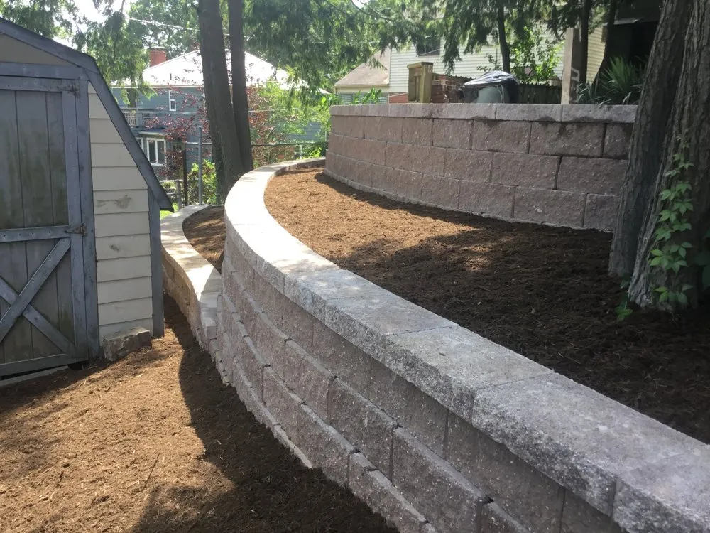 Custom landscape design for residential properties in Silver Spring, MD by HWS Hardscape and Waterseal Solutions