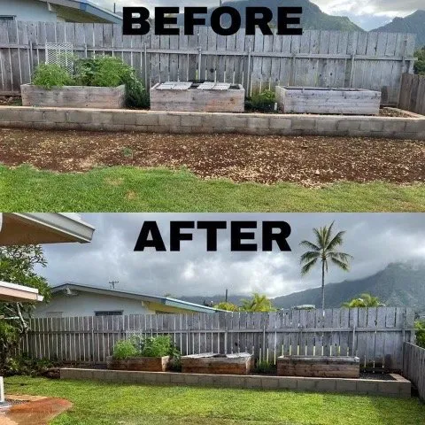 Reliable garden landscaping in Honolulu, HI by Hybrid Sons Lawn Care & Maintenance