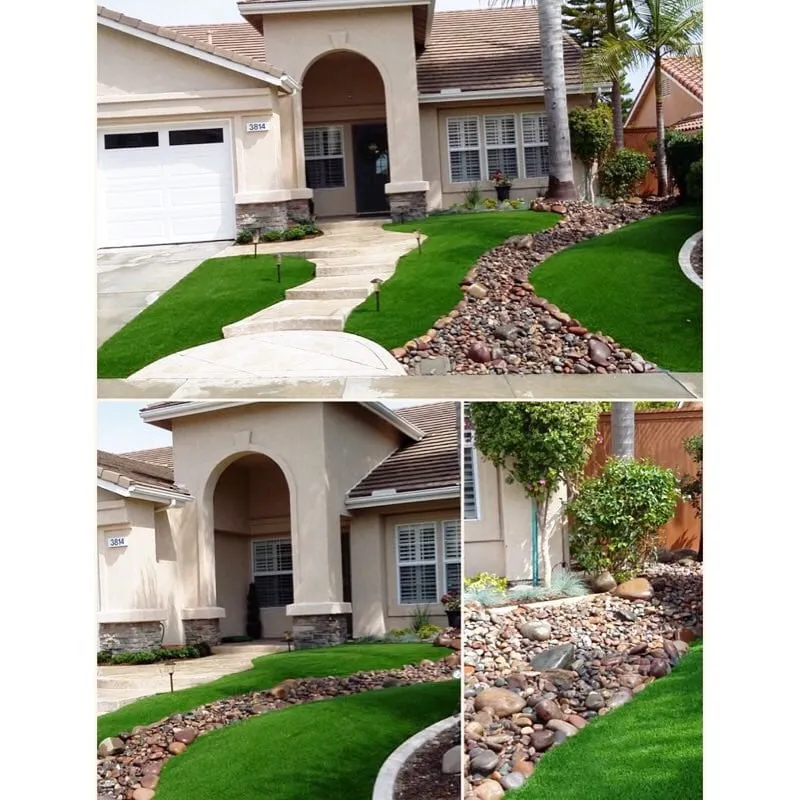 Top-rated lawn mowing service with custom design in Oceanside, CA by Hybrid Turf Corp California
