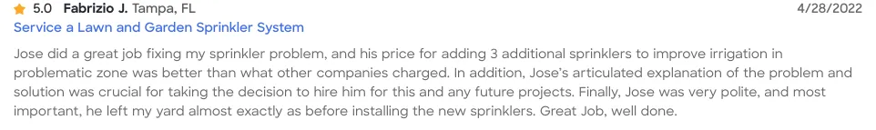 Trusted garden landscaping experts serving Plant City, FL - Hydro Pro Irrigation