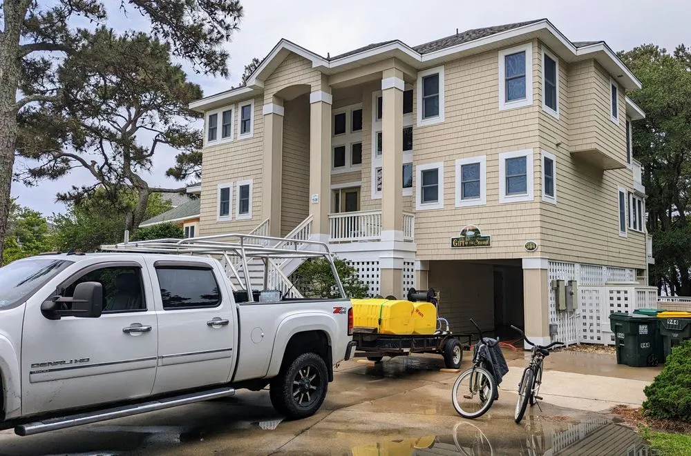 Affordable landscape design in Wanchese, NC by HydrOBX