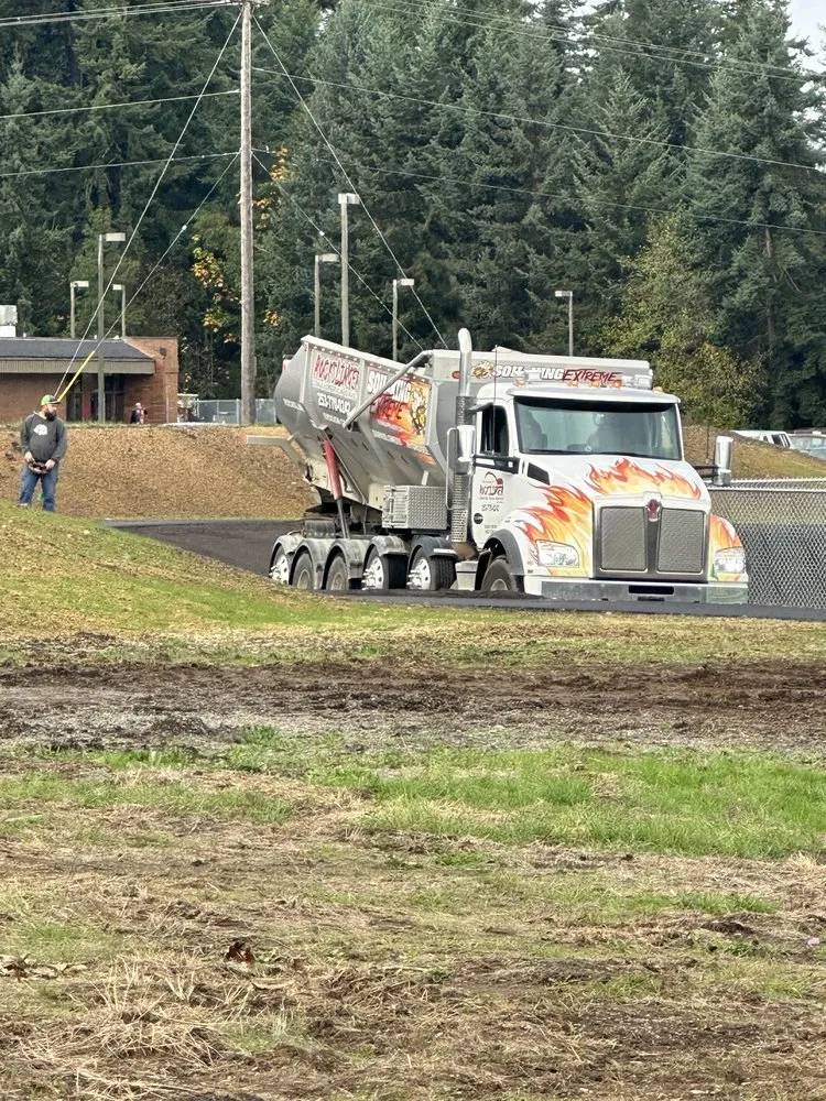 Custom outdoor landscaping in Orting, WA by Hydroseeding & Bark Blowers