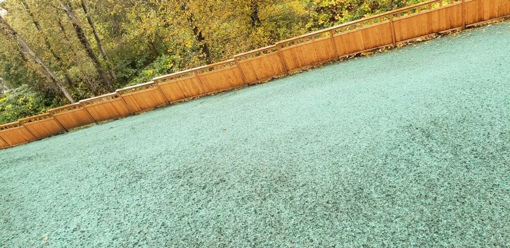 Affordable outdoor landscaping in Orting, WA by Hydroseeding & Bark Blowers