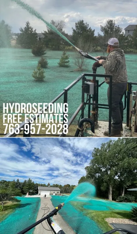 Top-rated landscape installation in Ramsey, MN by Hydroseeding Creations