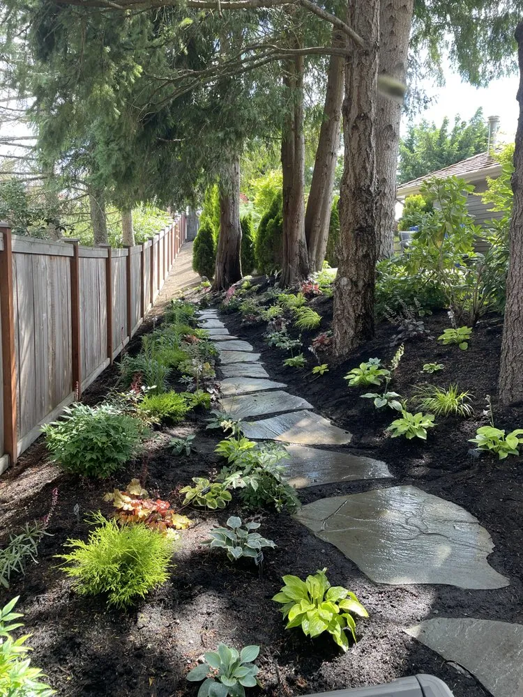 Professional yard cleanup service with custom design in Buckley, WA by HyperGreen Landscape