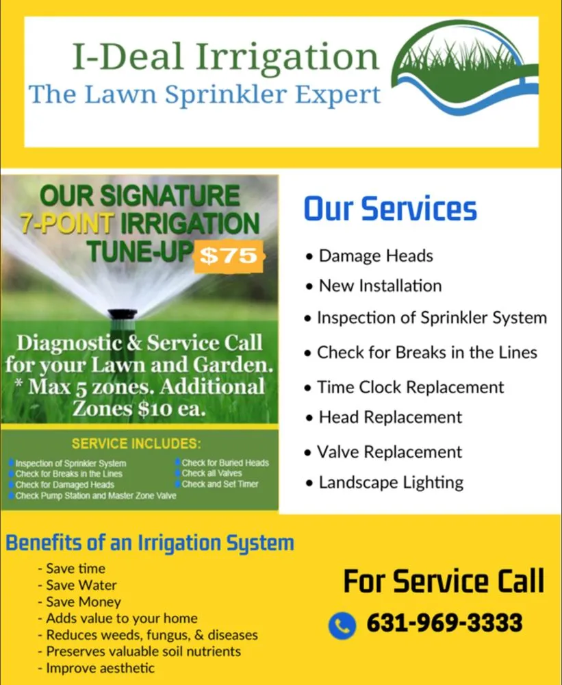 Local yard maintenance in Bay Shore, NY - I-Deal Irrigation