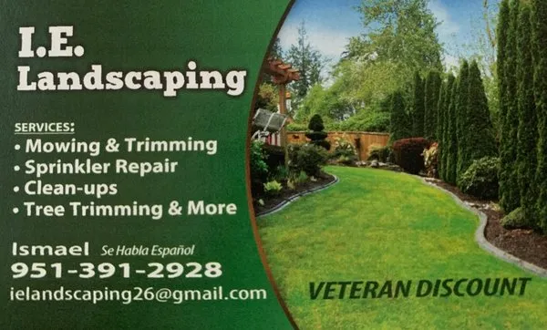 I E Landscaping Logo
