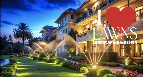 I Love Lawns Landscaping And Design Logo