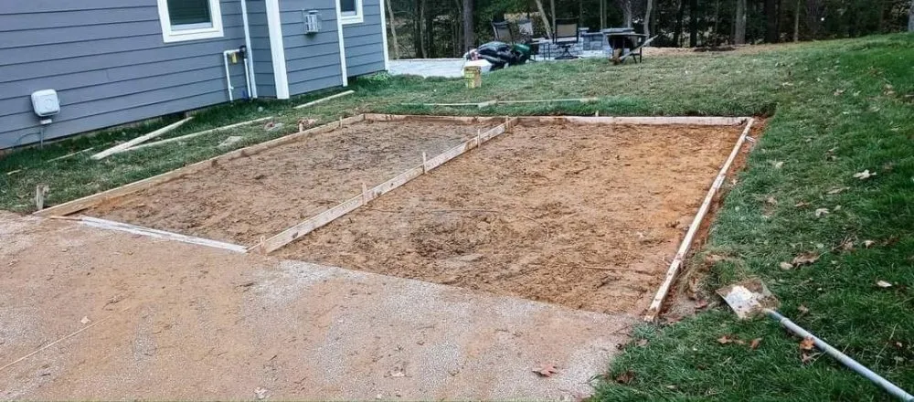Custom landscape installation in Portsmouth, VA by I See Green Landscaping