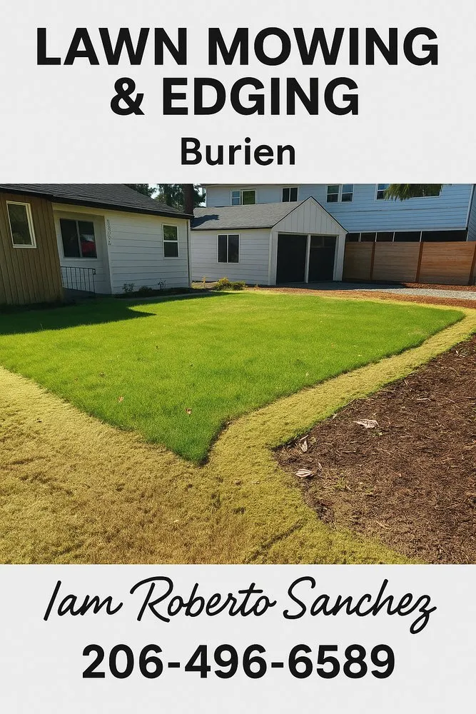 Reliable lawn mowing service in Seattle, WA by Iam Roberto Sanchez