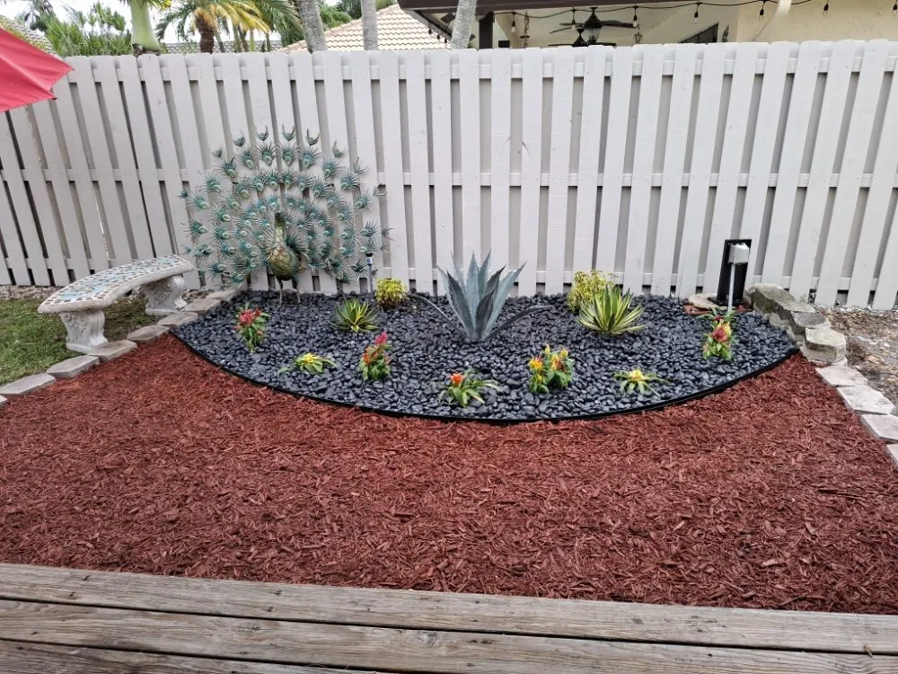 Custom landscape installation for residential properties across Hollywood, FL - Ian and Kendall Landscaping