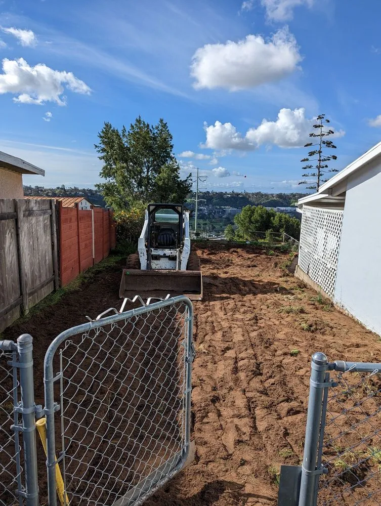 Trusted landscaping services experts serving San Diego, CA - IAN Myles Bobcat And Dump Truck