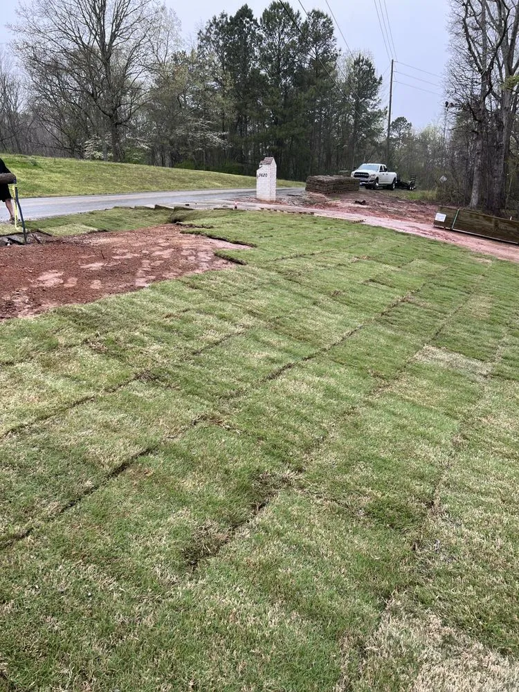 Professional garden landscaping in Brookhaven, GA by Ians Construction
