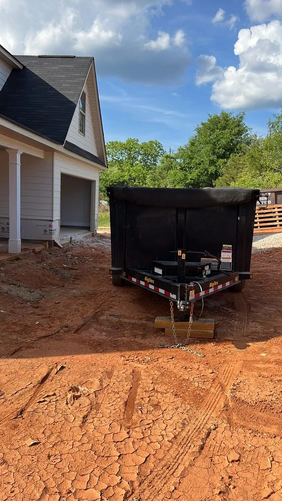 Custom outdoor landscaping in Brookhaven, GA by Ians Construction