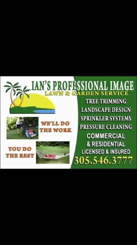 Top-rated lawn mowing service experts serving Miami, FL - Ians Professional Image