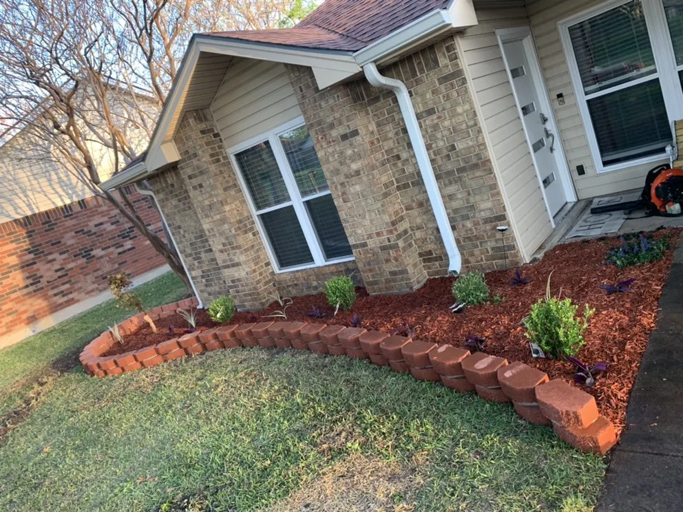 Professional garden landscaping with custom design across Dallas, TX - Ibarra’s Fresh Cuts Landscaping