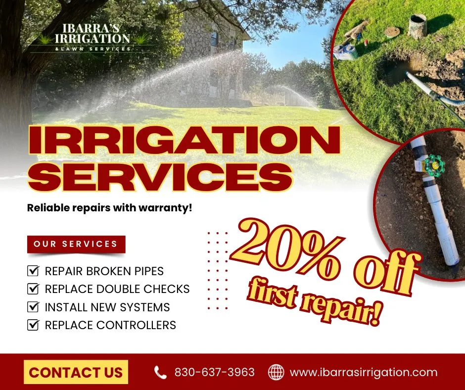 Local residential landscaping for beautiful yards in Kyle, TX by Ibarra's Irrigation & Lawn Services