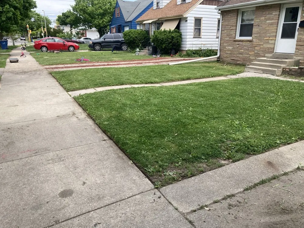 Custom landscape installation in Milwaukee, WI - I.C.E Lawncare and snow removal