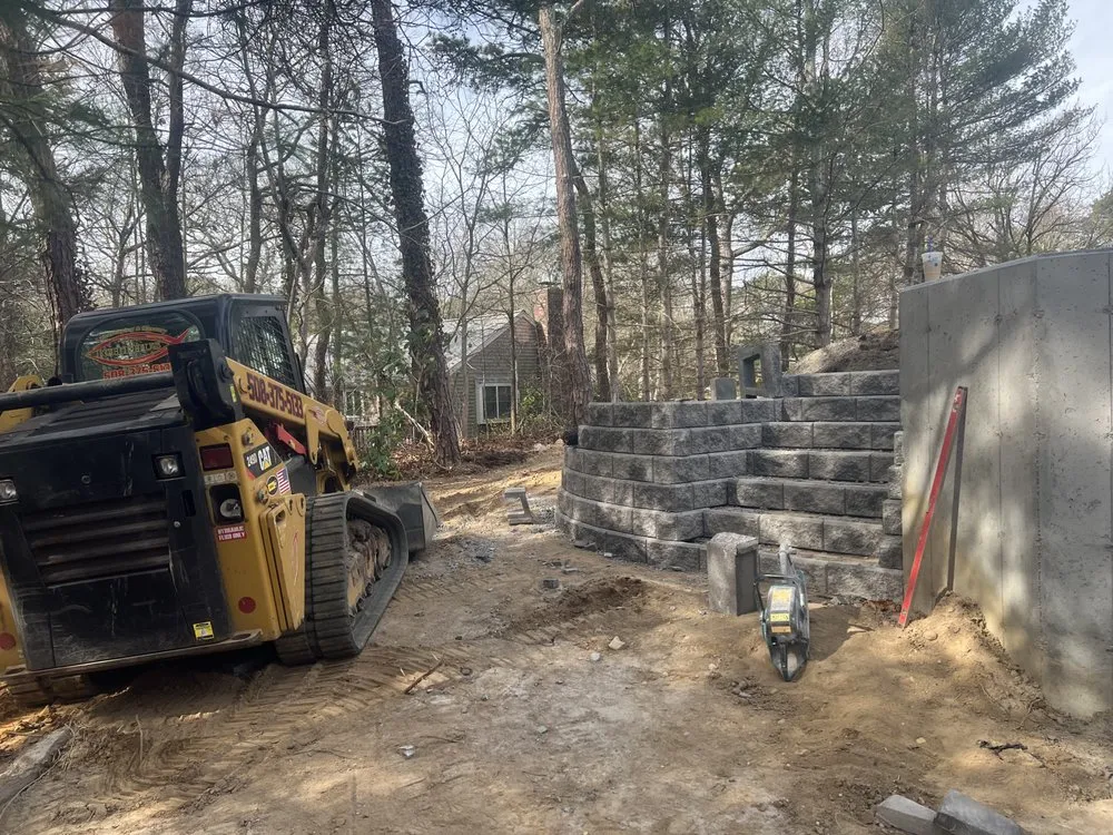 Local landscape installation in Barnstable, MA by Ichthus Landscape