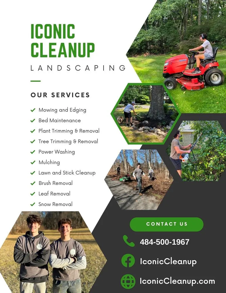 Affordable landscape installation for beautiful yards in Pottstown, PA by Iconic Cleanup