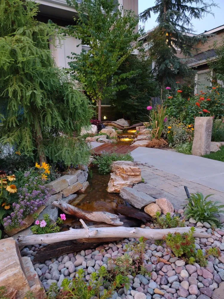 Custom landscape design in Eagle, ID by Idaho Oasis Ponds and Water Features