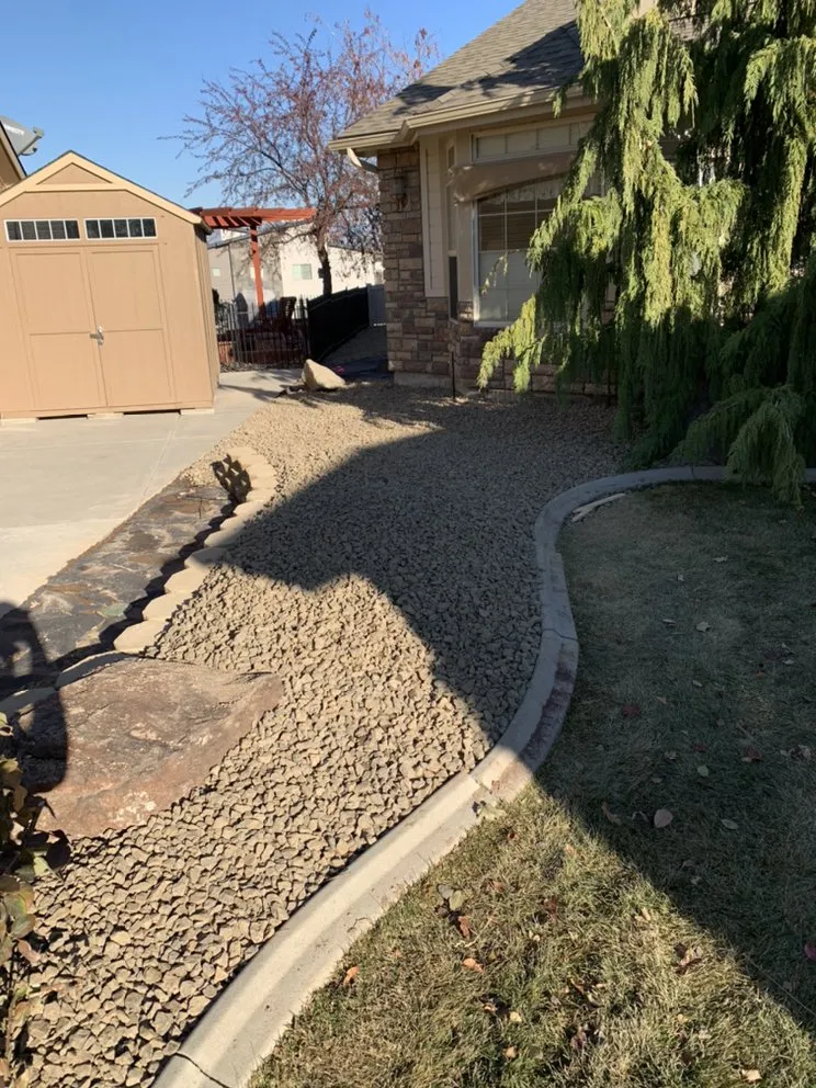 Custom yard cleanup service for beautiful yards in Meridian, ID by IdaScoop Landscape and Lawn Care