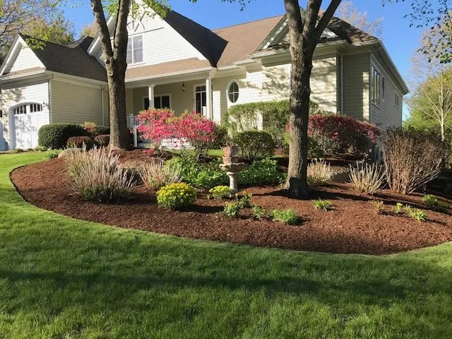 Expert landscaping services for homes in Plymouth, MA by Ideal Irrigation & Nightscape
