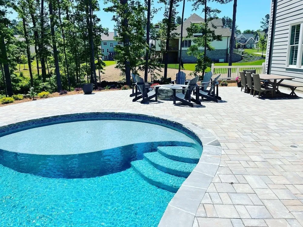 Custom landscape installation in Canton, GA by Ideal Landscape Solutions