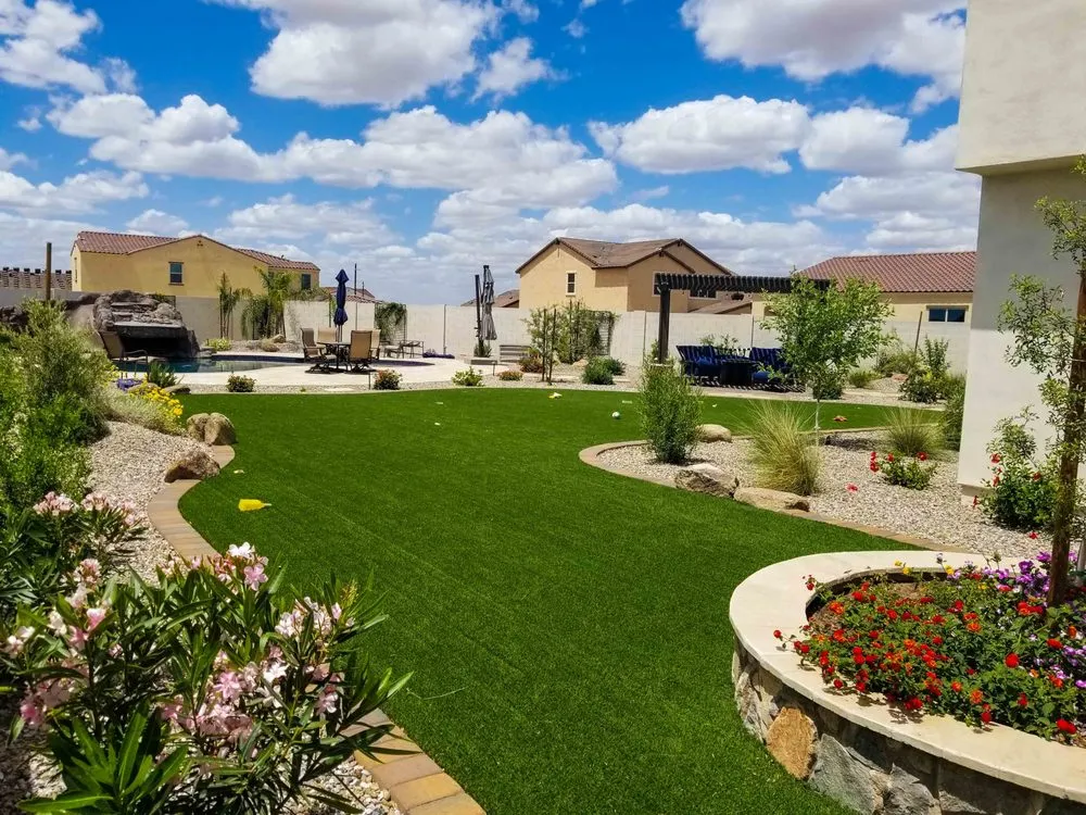 Affordable yard maintenance for residential properties in Queen Creek, AZ by IDS Landscaping & Construction