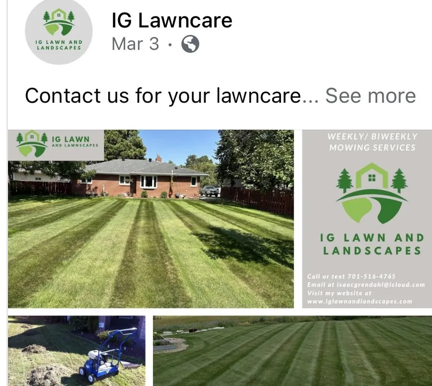 Local landscaping services in Bismarck, ND - IG Lawn and Landscape