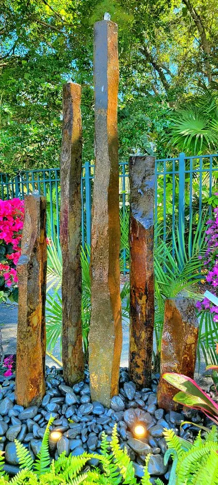 Custom lawn mowing service experts serving Mechanicsburg, PA - Igneous Rock Gallery Stone Fountains