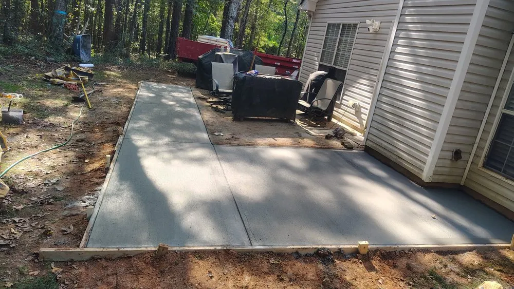 Custom landscape installation for beautiful yards in Commerce, GA by Iker's Concrete