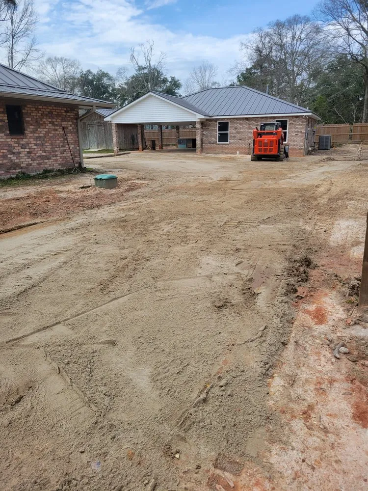 Custom outdoor landscaping for outdoor upgrades in Lacombe, LA by IL Trucking