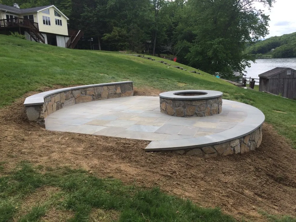 Custom landscape design in Brookfield, CT by Illescas construction