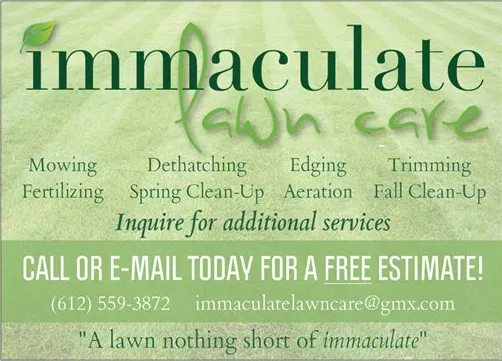 Expert lawn care service for beautiful yards across Saint Paul, MN - Immaculate Lawn Care