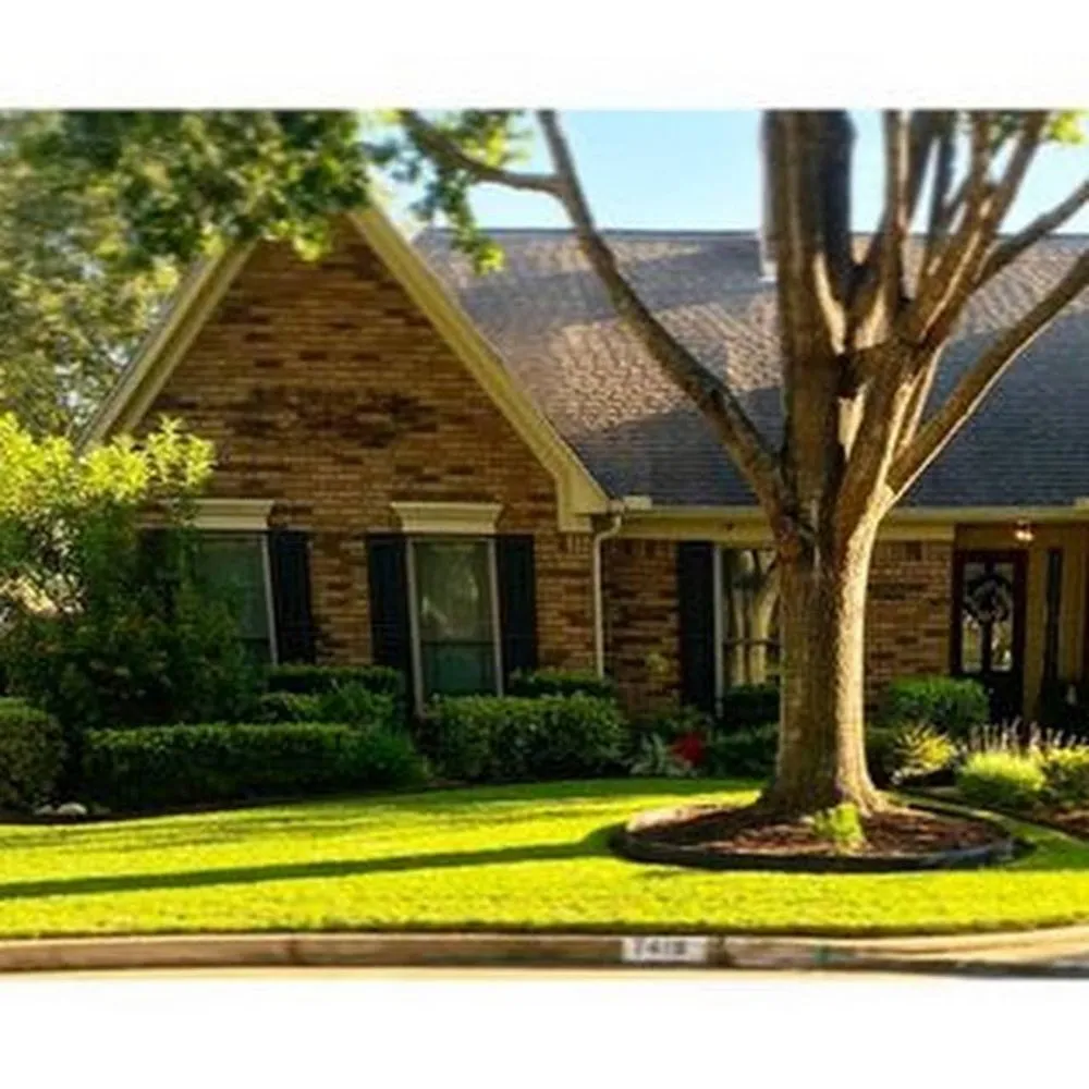 Custom landscape design in Houston, TX by iMow Lawns